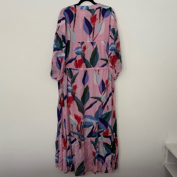 Oliphant Cinched Waist Tassel Dress - Botanica Pink - Picture 6 of 6